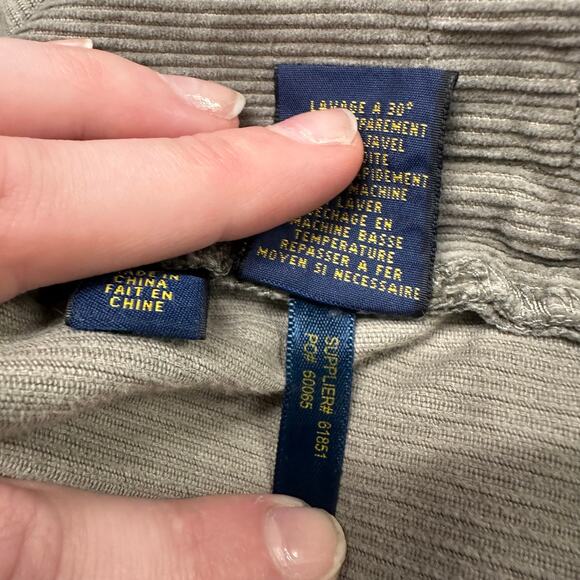 Polo Ralph Lauren Gray Mens 36x32 Classic‎ Straight Leg Preppy Corduroy Pants - Picture 7 of 13